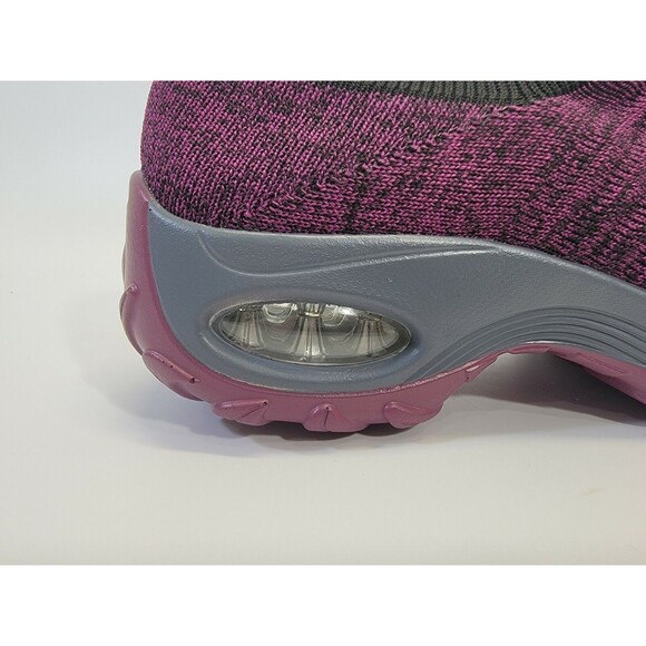 NANIYA‎ Women's Size 7.5 Black Purple Knit Top SlipOn Sneakers Shoes EUC - Picture 4 of 10